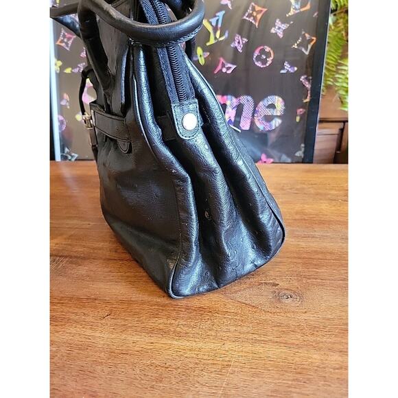 Cleo and Patek Paris Womens Black Leather ShoulderBag Purse Handbag Pattern - Picture 6 of 16